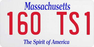 MA license plate 160TS1