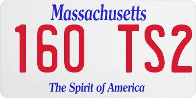 MA license plate 160TS2