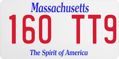MA license plate 160TT9