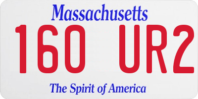 MA license plate 160UR2