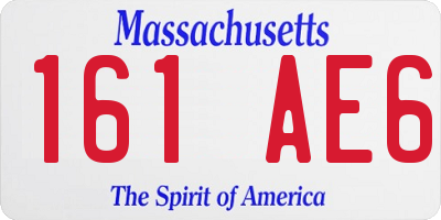 MA license plate 161AE6