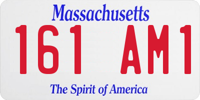 MA license plate 161AM1