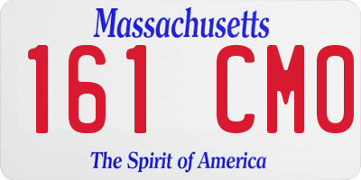 MA license plate 161CM0