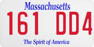 MA license plate 161DD4