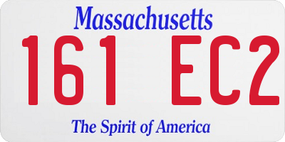 MA license plate 161EC2