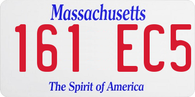 MA license plate 161EC5