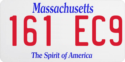 MA license plate 161EC9
