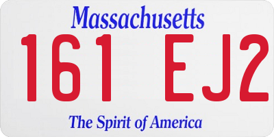 MA license plate 161EJ2