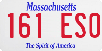 MA license plate 161ES0