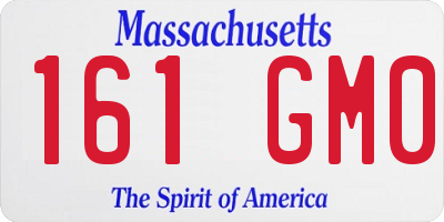 MA license plate 161GM0