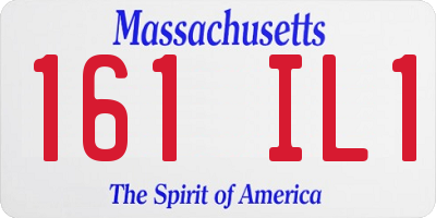 MA license plate 161IL1