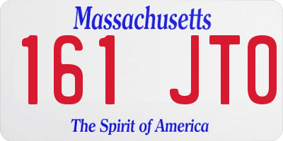 MA license plate 161JT0