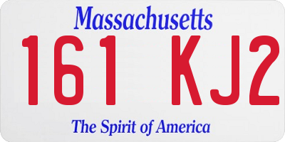 MA license plate 161KJ2