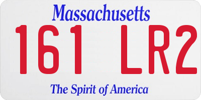 MA license plate 161LR2