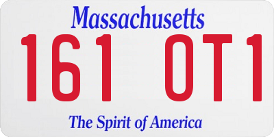 MA license plate 161OT1