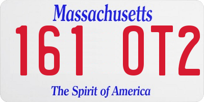MA license plate 161OT2