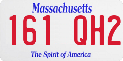 MA license plate 161QH2