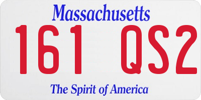 MA license plate 161QS2