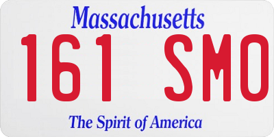 MA license plate 161SM0