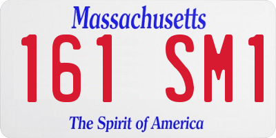 MA license plate 161SM1