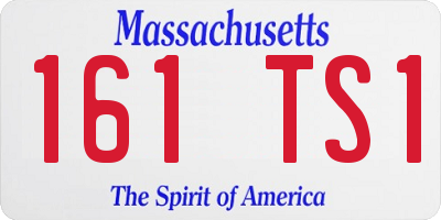 MA license plate 161TS1