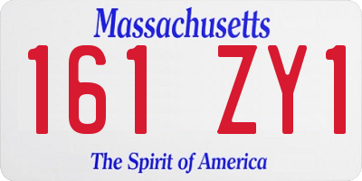 MA license plate 161ZY1