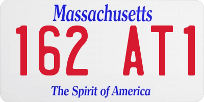 MA license plate 162AT1