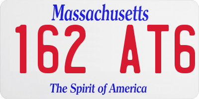 MA license plate 162AT6
