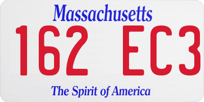 MA license plate 162EC3