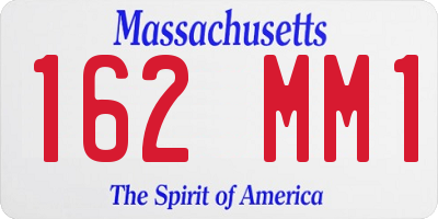 MA license plate 162MM1