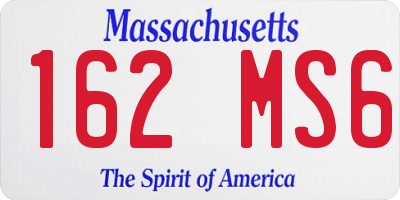 MA license plate 162MS6