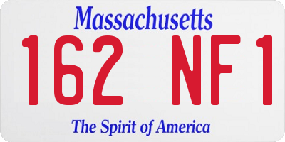 MA license plate 162NF1
