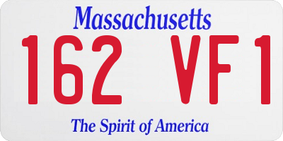 MA license plate 162VF1