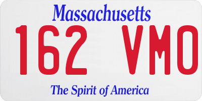 MA license plate 162VM0