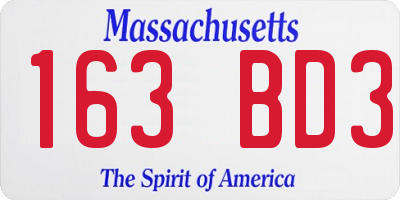 MA license plate 163BD3