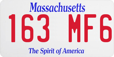 MA license plate 163MF6