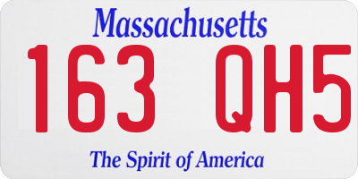 MA license plate 163QH5