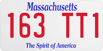 MA license plate 163TT1