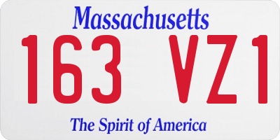 MA license plate 163VZ1