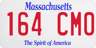 MA license plate 164CM0