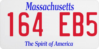 MA license plate 164EB5