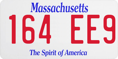 MA license plate 164EE9
