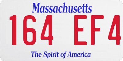 MA license plate 164EF4
