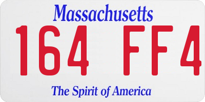 MA license plate 164FF4