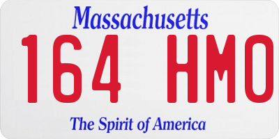 MA license plate 164HM0