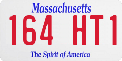 MA license plate 164HT1