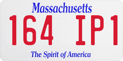 MA license plate 164IP1