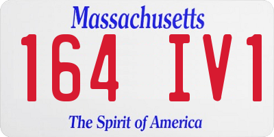 MA license plate 164IV1