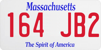 MA license plate 164JB2