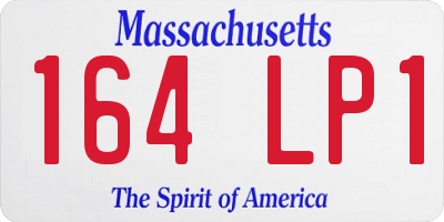 MA license plate 164LP1